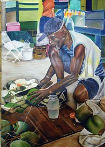 coconut man by Glenroy Aaron